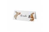 Marcador de Lugar de Mesa Personalizado Coelhos Pomar
