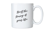 Caneca Frase Trust The Timing