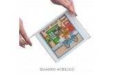 Quadro Acrílico Quebra Cabeça Estampado Coelho da Páscoa