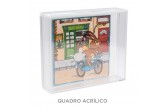 Quadro Acrílico Quebra Cabeça Estampado Coelho da Páscoa