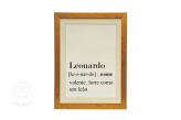 Quadro Significado Nome Leonardo