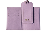 Porta Passaporte & Tag de Mala Lilás
