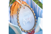 Tag Acrílico de Páscoa Ovo Personalizada