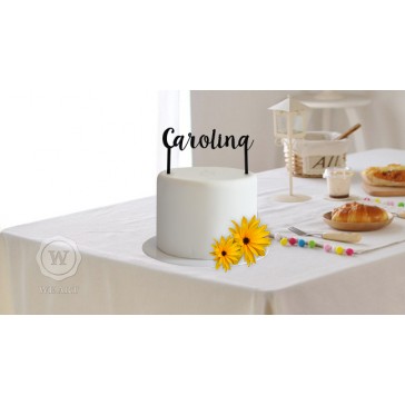 Topper de Bolo Personalizado Nome | Loja online de produtos personalizados