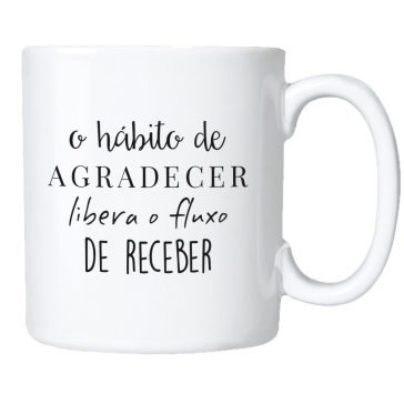 Caneca Frase Agradecer Loja Online De Produtos Personalizados