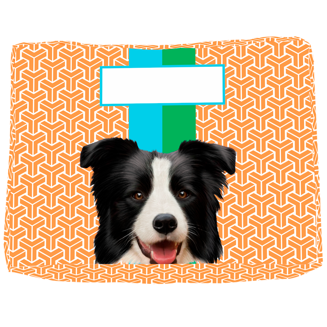 Adesivo Decorativo De Porta - Cachorro Border Collie